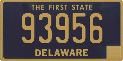 DE license plate 93956