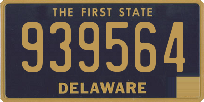 DE license plate 939564