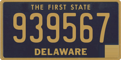 DE license plate 939567