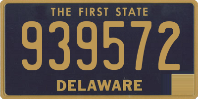 DE license plate 939572
