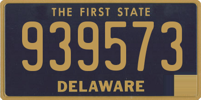 DE license plate 939573