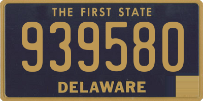 DE license plate 939580