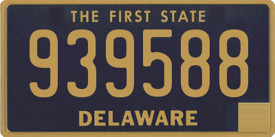 DE license plate 939588