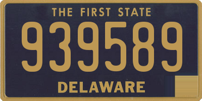 DE license plate 939589