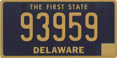 DE license plate 93959