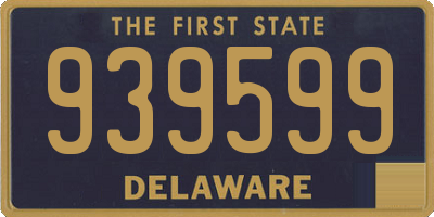 DE license plate 939599