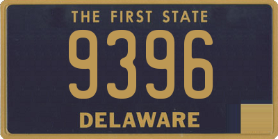 DE license plate 9396