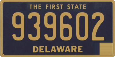 DE license plate 939602