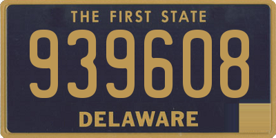 DE license plate 939608