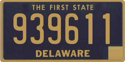 DE license plate 939611