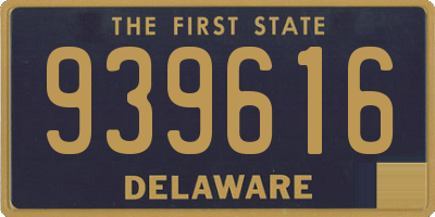 DE license plate 939616