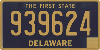 DE license plate 939624