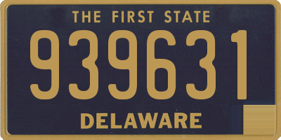 DE license plate 939631