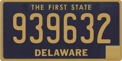 DE license plate 939632