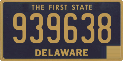 DE license plate 939638