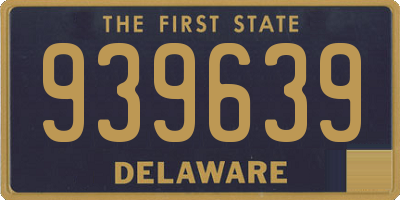 DE license plate 939639