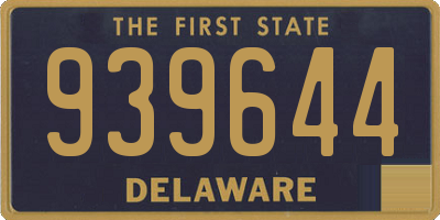 DE license plate 939644