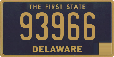 DE license plate 93966