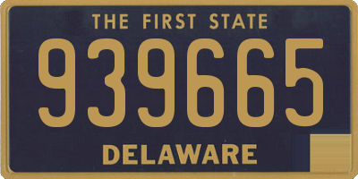 DE license plate 939665