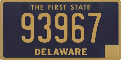DE license plate 93967
