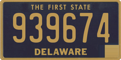 DE license plate 939674