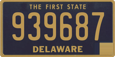 DE license plate 939687
