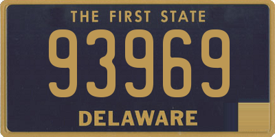 DE license plate 93969