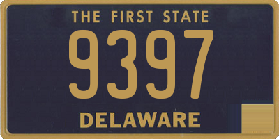 DE license plate 9397
