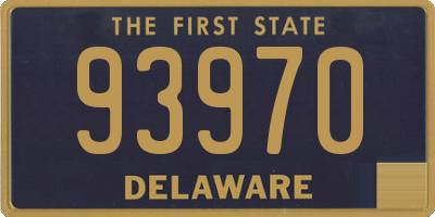 DE license plate 93970