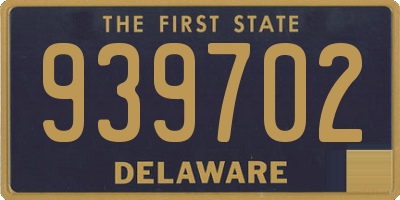 DE license plate 939702