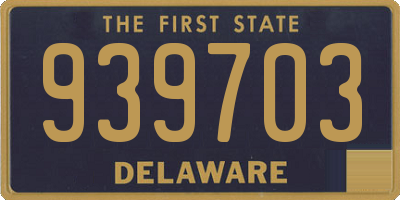 DE license plate 939703