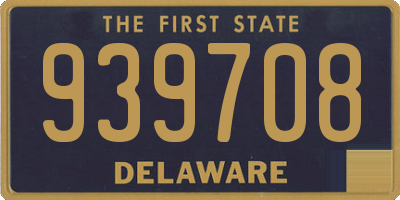 DE license plate 939708