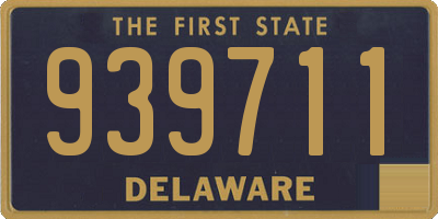 DE license plate 939711