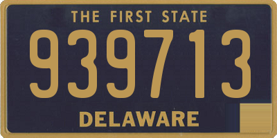 DE license plate 939713