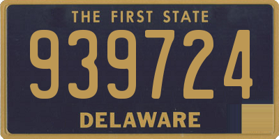 DE license plate 939724
