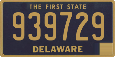 DE license plate 939729