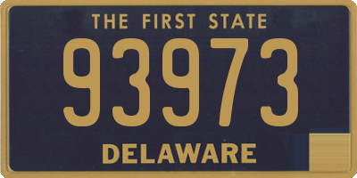 DE license plate 93973