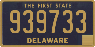 DE license plate 939733