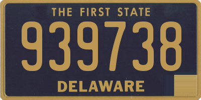 DE license plate 939738