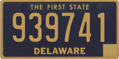 DE license plate 939741