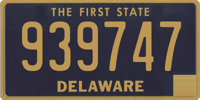 DE license plate 939747