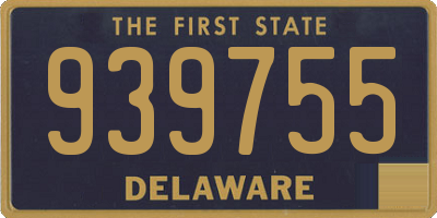 DE license plate 939755