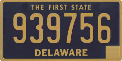 DE license plate 939756