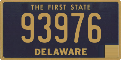 DE license plate 93976