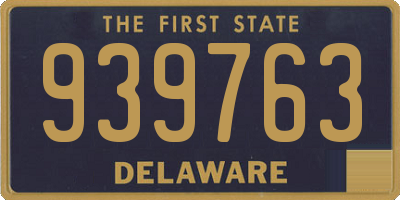 DE license plate 939763