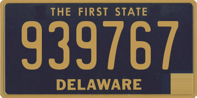 DE license plate 939767