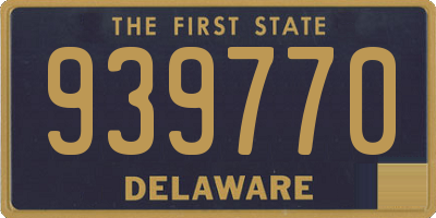 DE license plate 939770