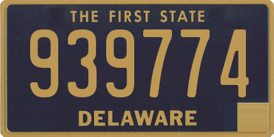 DE license plate 939774
