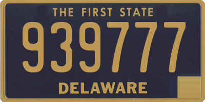 DE license plate 939777