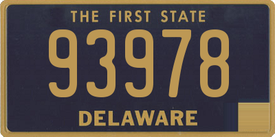 DE license plate 93978